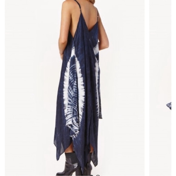 Blue Life Scarf Dress in Blue/White Tie Dye SZ M/L EUC - Picture 4 of 8